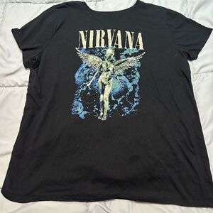 Nirvana Black Graphic T-Shirt